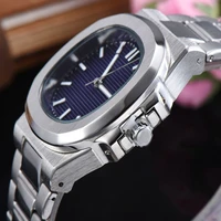 aaaa nautilus waterproof watch men luxury watches 5711 silver strap blue stainless mens montre de luxe wristwatch