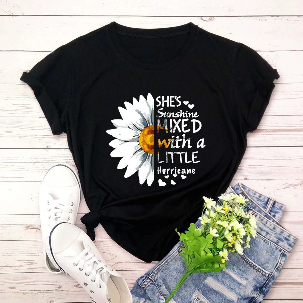 

Футболка женская с круглым вырезом и коротким рукавом, из 100% хлопка