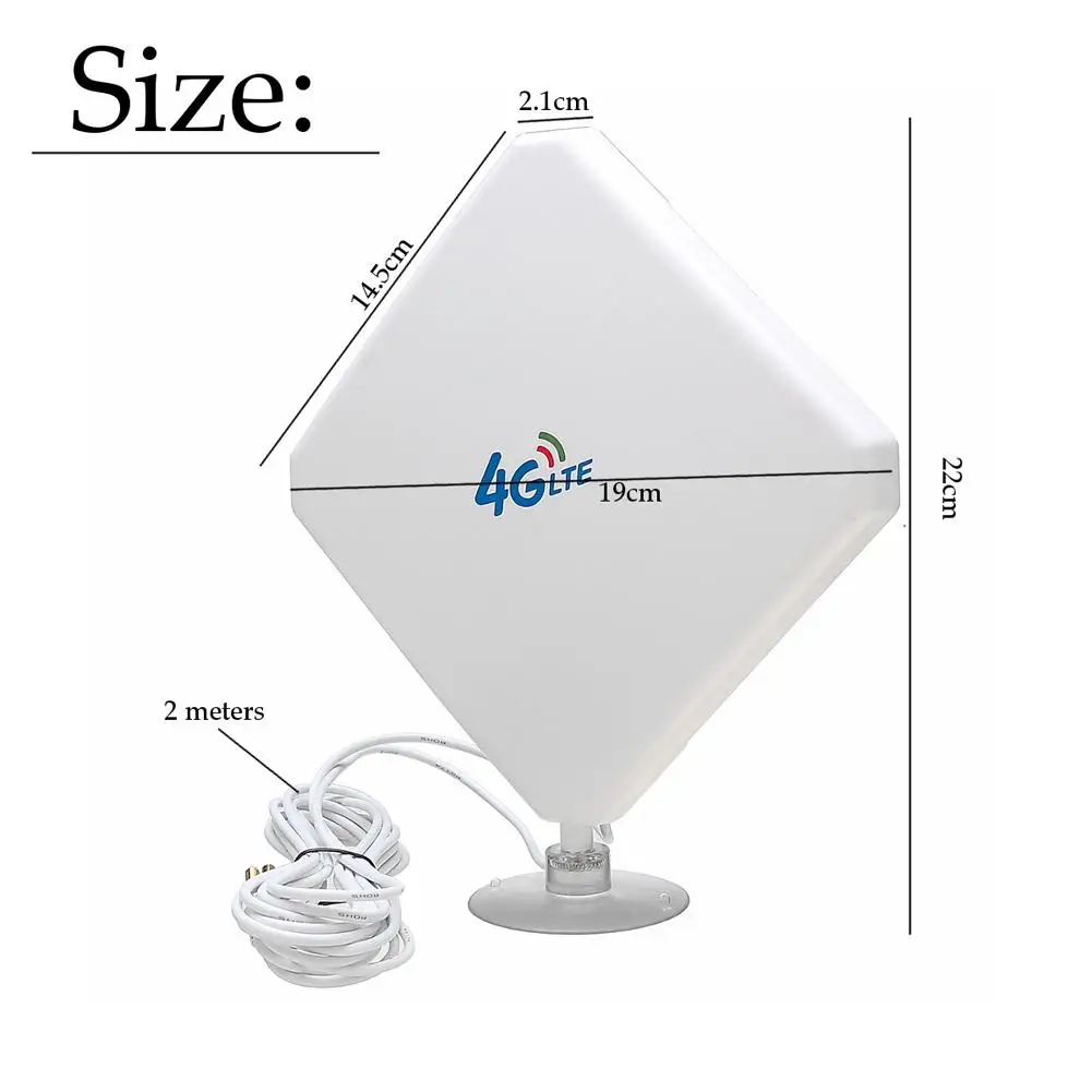 35dBi 4G LTE Dual MIMO Antenna Booster Aerial TS9 Plug with Cable for Huawei e8372 E398 e392 e8377 |