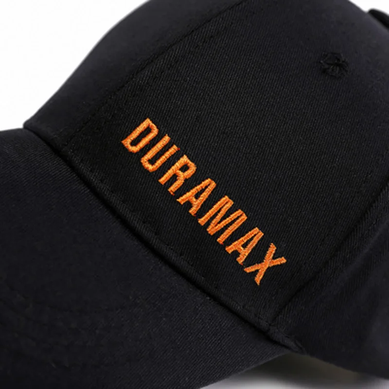 

100% cotton baseball cap Unisex Sunshade hat snapback hats Duramax adjustable suncap breathable Embroidered hip hop hat E74
