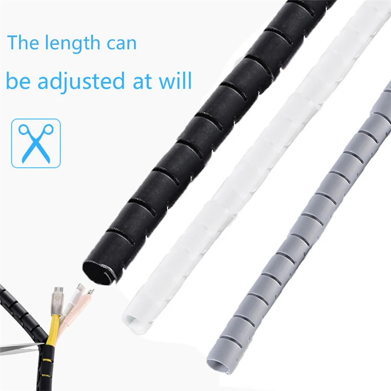 Органайзер для кабелей 1 5/2 м Гибкая спиральная намотка проводов аксессуары ПК ТВ