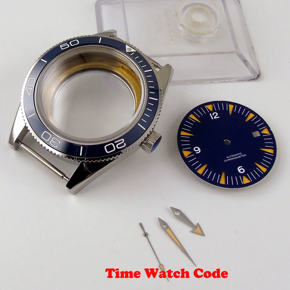 41 мм часы Чехол комплект руки циферблат Запчасти подходит для Miyota 8215 821A 8205