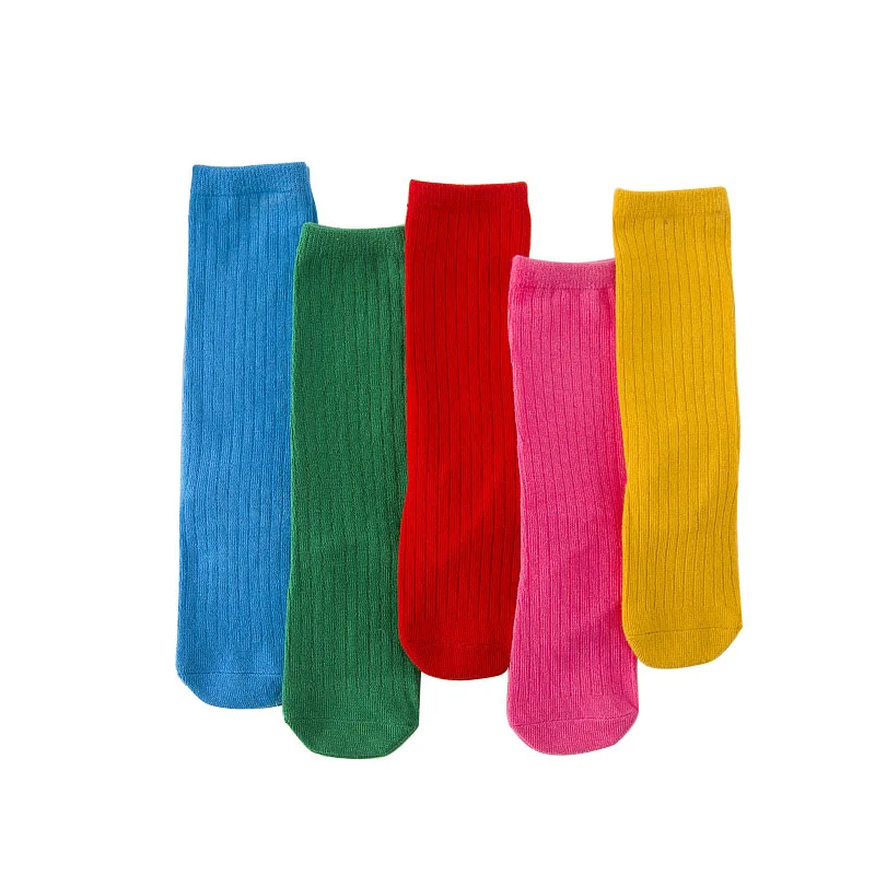 2019 детские носки однотонные Носки с рисунком милые для девочек и мальчиков