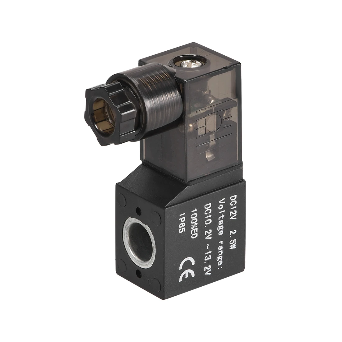 

uxcell 1 Pcs DC 12V 2.5 Way Electric Solenoid Air Valve Coil for 4V1 Series Solenoid Valve with Red Light Black