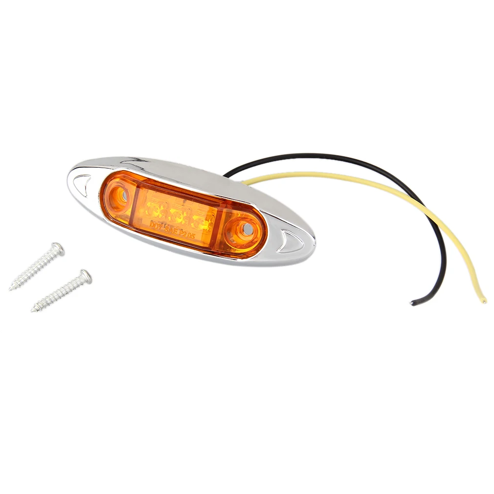 

Best Promotion 12V Waterproof 3LED Beads Car Trailer Truck Edge Side Marker Clearance Light F5 Straight Bulb Warning Lamp