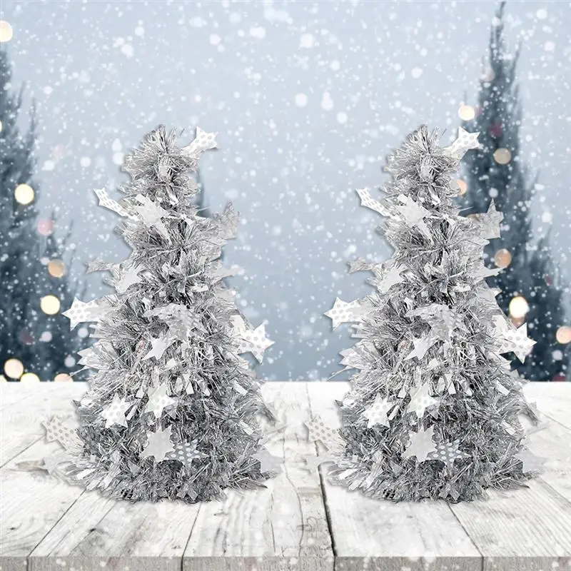 Искусственная мини елка украшение маленькое Рождественское дерево золото