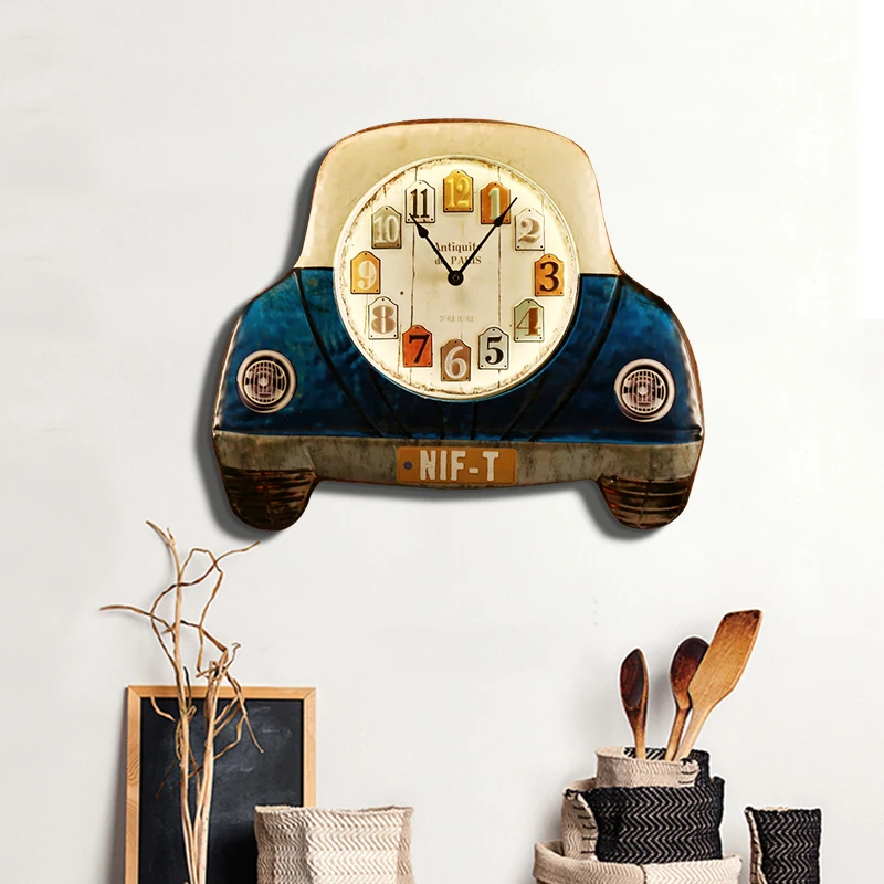 

Kids Large Wall Clock Quarz Nordic Creative Digital Bedroom Wall Clock Vintage Silent Zegar Scienny Wall Clocks Home Decor 50WC