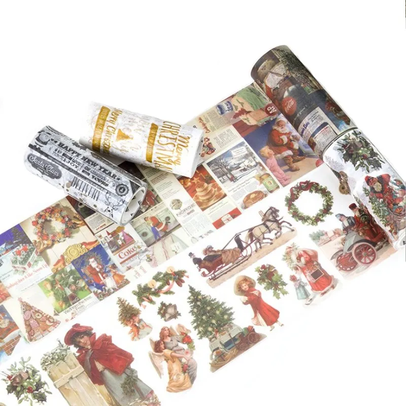 

1pack Washi tape set Christmas tools Stationery tapes decorative bullet journal supplies CUT DIY office for school 2020 5M