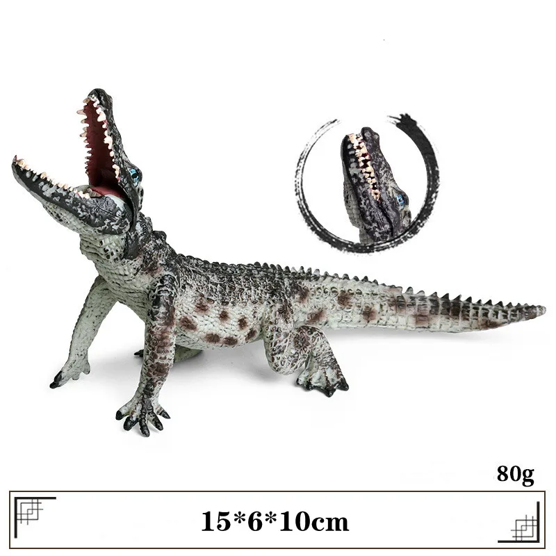 

Фигурка крокодила, фигурка дикого животного, экшн-фигурка, модель, игрушка, коллекционер, Декор, детская игрушка для познавательного обучен...