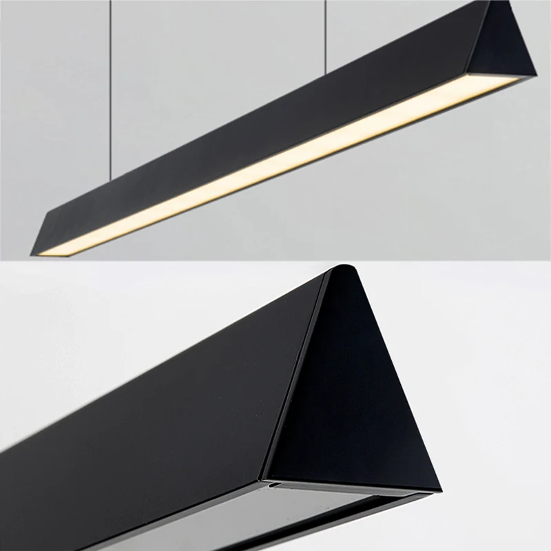 

Minimalist chandelier restaurant bar office word light Nordic designer personality LED table long lights