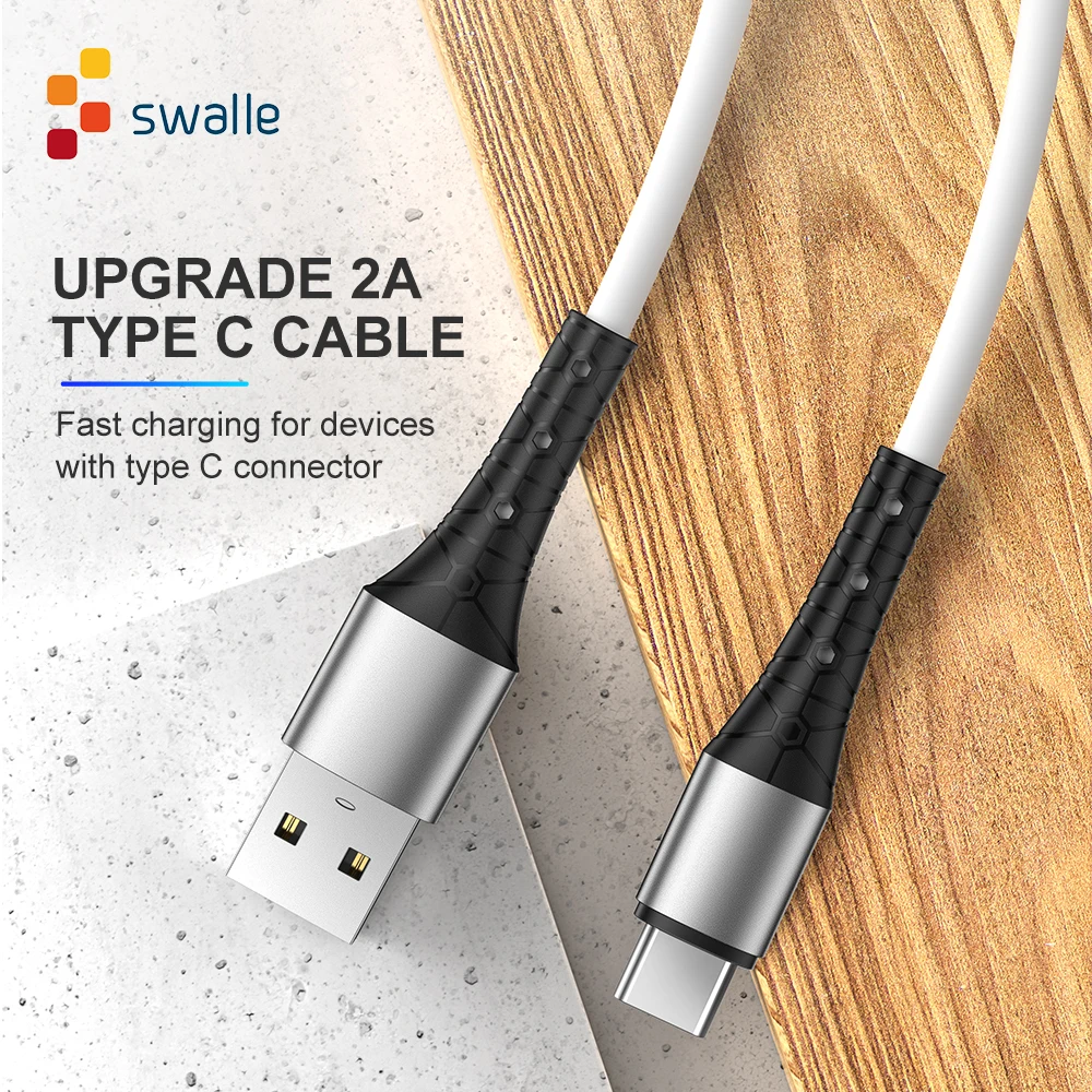 Телефонный Кабель micro usb Swalle для мобильного телефона шнур C зарядный кабель типа
