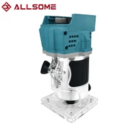 880w cordless electric trimmer woodworking slotting trimming wood milling cutter machine wood router for makita 18v battery