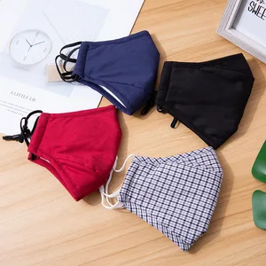 4 вещи в комплекте, хлопковая, уход за кожей лица губ маска для лица с защитой от PM2.5 пыль маски 8pcs фильтр из активированного угля маски Тканевая маска для лица моющиеся