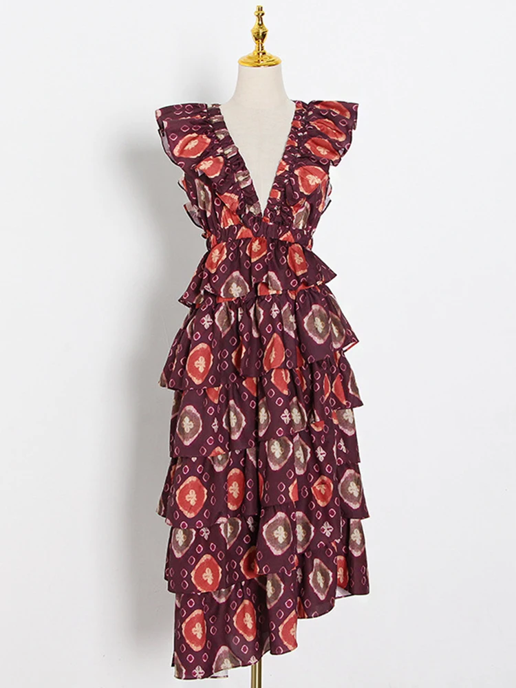 Подиумное сексуальное платье zou с глубоким V образным вырезом плиссированное