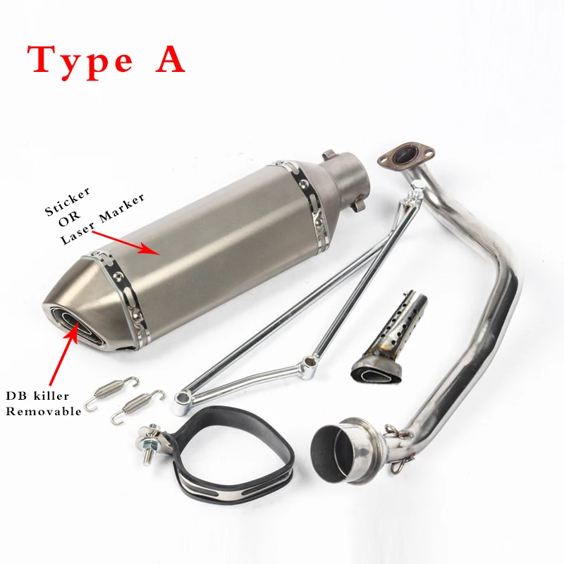 Модифицированный наконечник выхлопной трубы для мотоцикла Yamaha GY6 125 150 полная