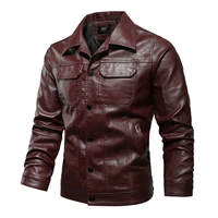 2021 brand new boutique punk mens locomotive multi zipper leather motorcycle leather fashion jacket