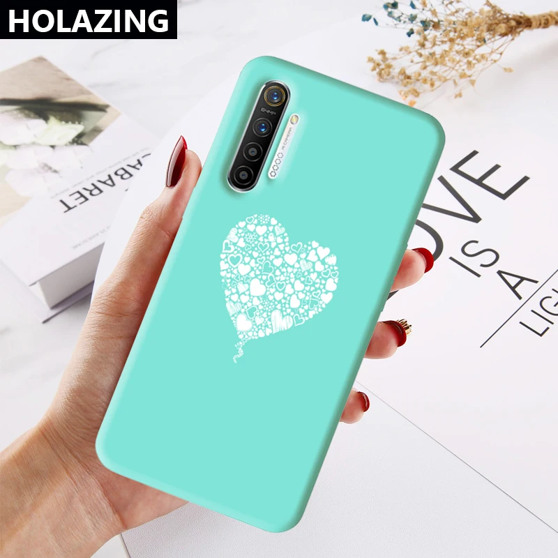Силиконовый чехол для OPPO Realme Q 5 Pro XT X2 X Lite 3 F11 F7 F5 F9 с надписью Следи за сердцем