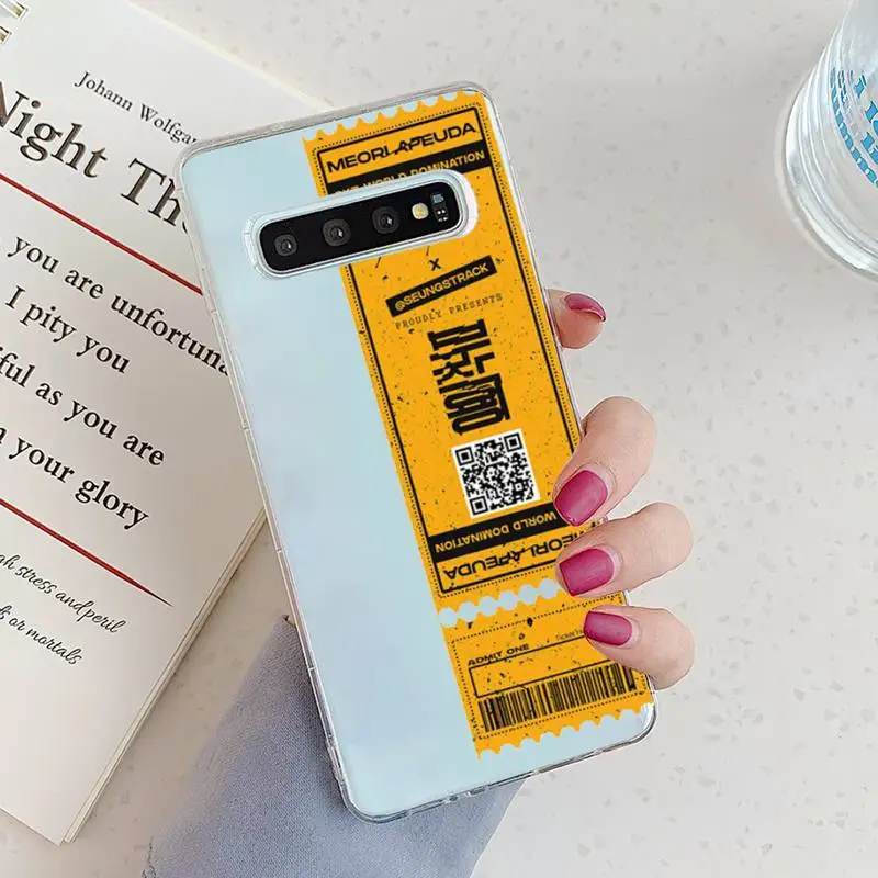 

Luxury Stray tickets Design Phone Case Transparent for Samsung A71 S9 10 20 HUAWEI p30 40 honor 10i 8x xiaomi note 8 Pro 10t 11