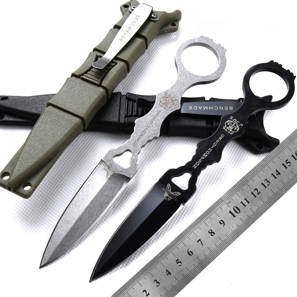 

Новый прямой нож Benchmade176 D2 с фиксированным лезвием, складной карманный нож для повседневного использования, кемпинга, выживания, рождествен...