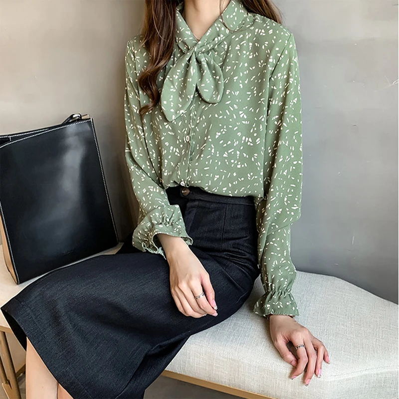 Новинка 2019 года сезон осень весна женская блузка рубашка большие размеры модные