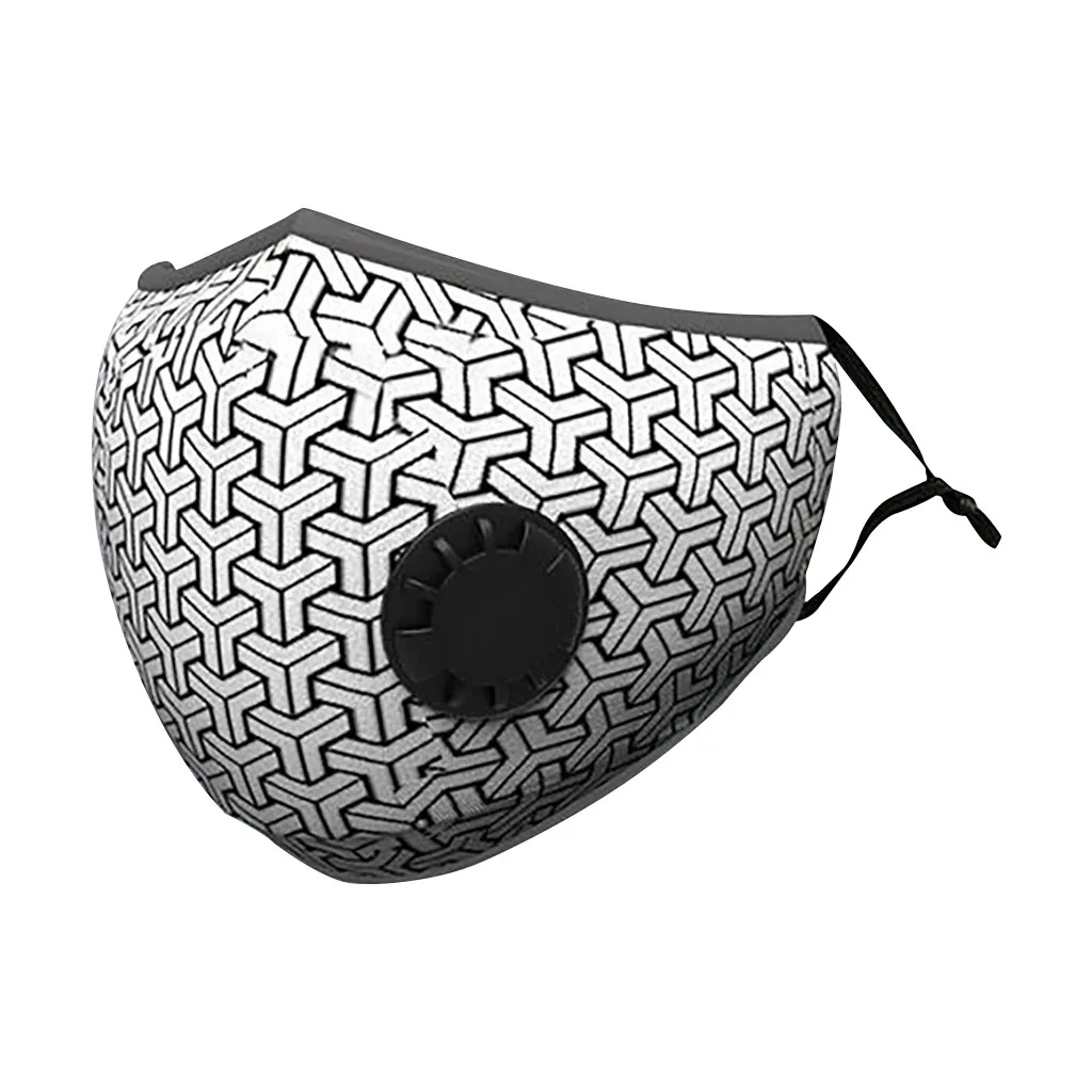 Воздухопроницаемая маска для рта унисекс защиты лица с клапаном PM2.5 Детские