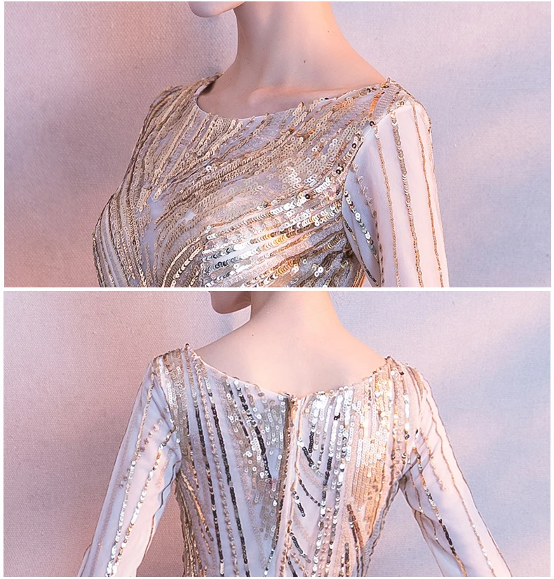 Вечернее платье для невесты женское Ципао с круглым вырезом Элегантное Длинное в