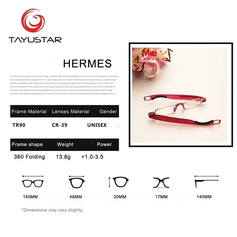 Очки для чтения брендовые TR90 мужчин и женщин складные мини-очки из нержавеющей
