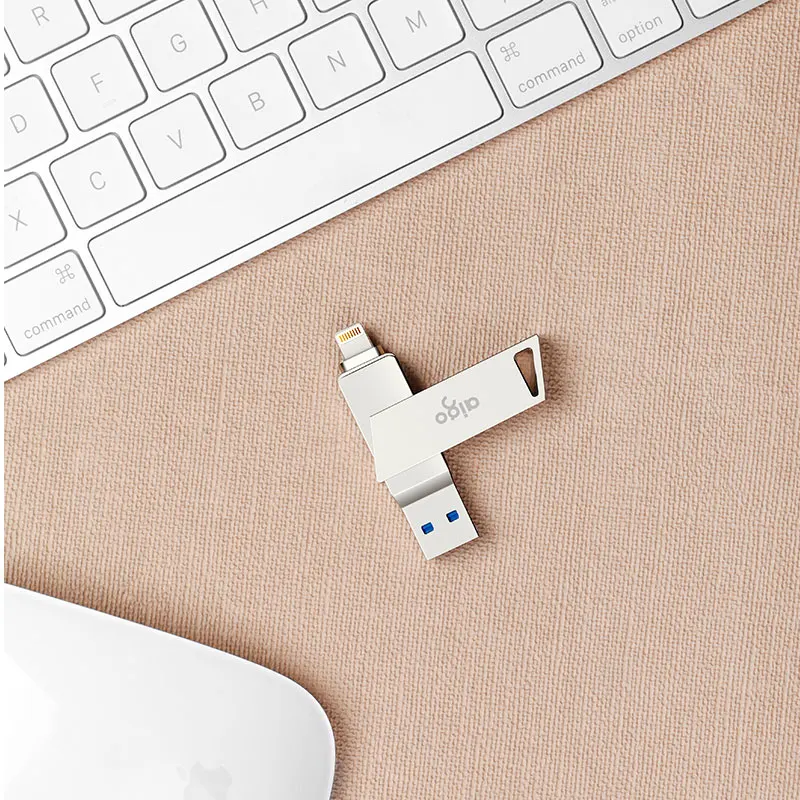 Aigo вращающийся на 360 ° двухинтерфейсный usb-накопитель для iphone 256G usb 3 0
