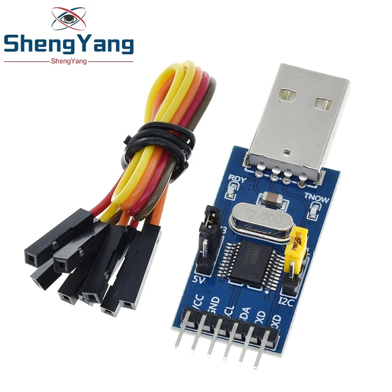 2-в-1 модуль CH341T 3 В 5 в USB для I2C IIC UART TTL одночипового последовательного порта