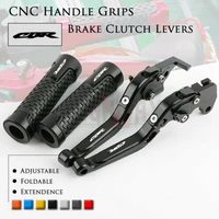 motorcycle cnc extendable brake clutch levers handlebar handles grips ends for honda cbr650f cb650f cbr650ra 14 19