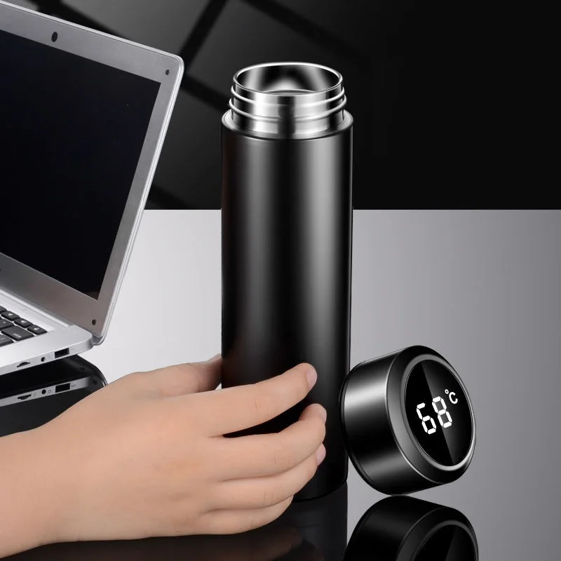 

Intelligent Water Bottle Temperature Induction Thermos Cup LED Touch Screen 304 Stainless Steel Mug Tea Cup Customizable logo