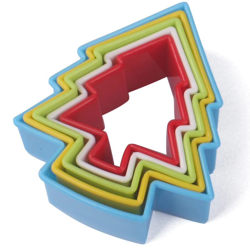 5 шт. красочные формы для печенья набор пластиковых штамп форма вырезания