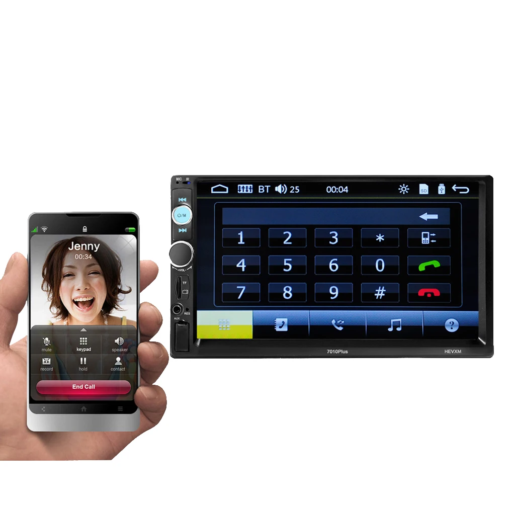 7' Universal Car Radio HD Autoradio Multimedia Player Durable Touch Screen Auto audio Stereo MP5 Bluetooth USB TF FM Camera |