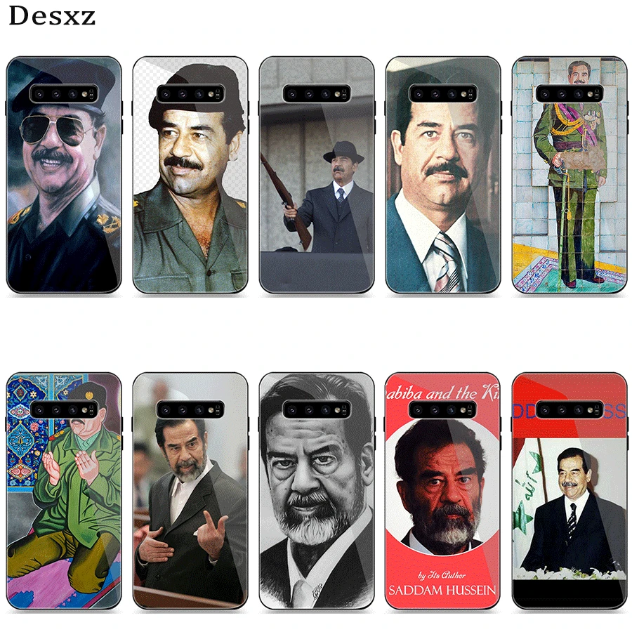 Стеклянный чехол для телефона Samsung A51 A71 A30 A40 A50 A60 A70 S7 Edge S 8 9 10 20 Plus sadam Hussein Iraq