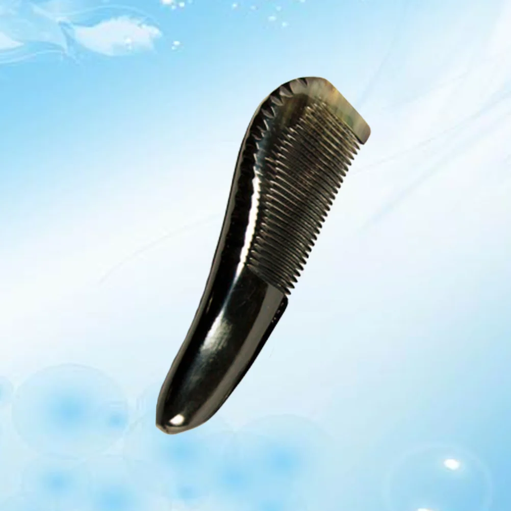 

1Pc Cattle Horn Hair Comb Anti-Static Comb Head Comb Hairdressing Tool Black