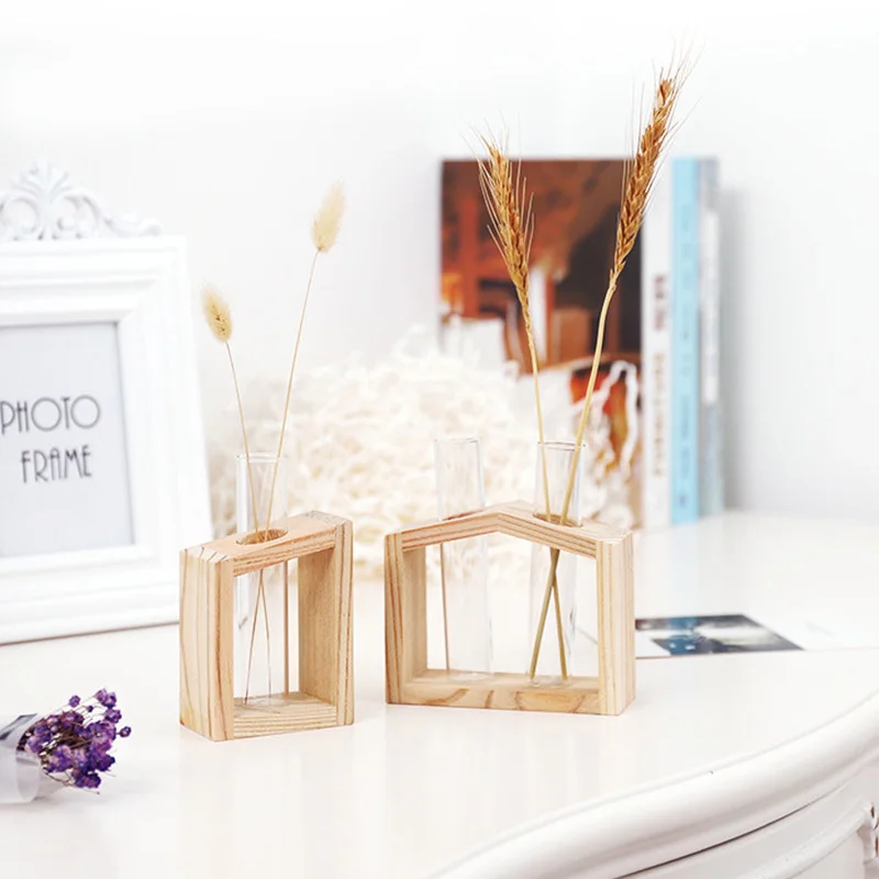 Украшение для дома простая Скандинавская стеклянная ваза цветов бутылка с
