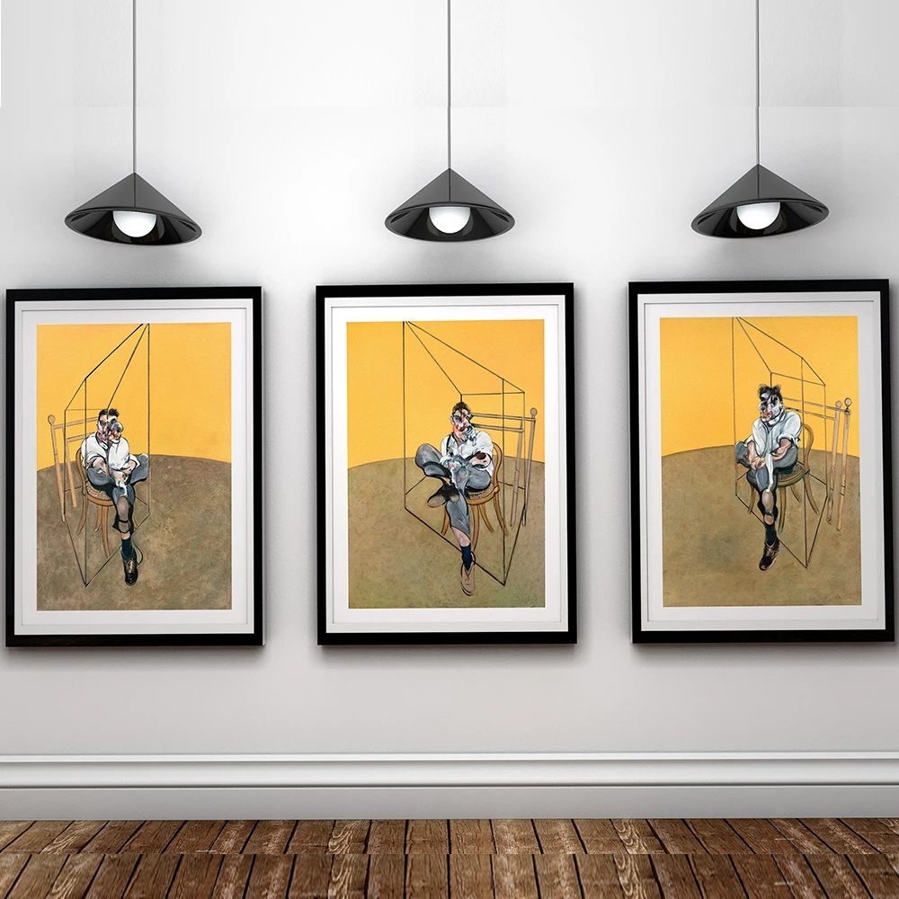 

Francis Bacon Triptych Posters Three Lucian Freud Abstract Canvas Painting Print Wall Pictures Home Decoration For Living Room