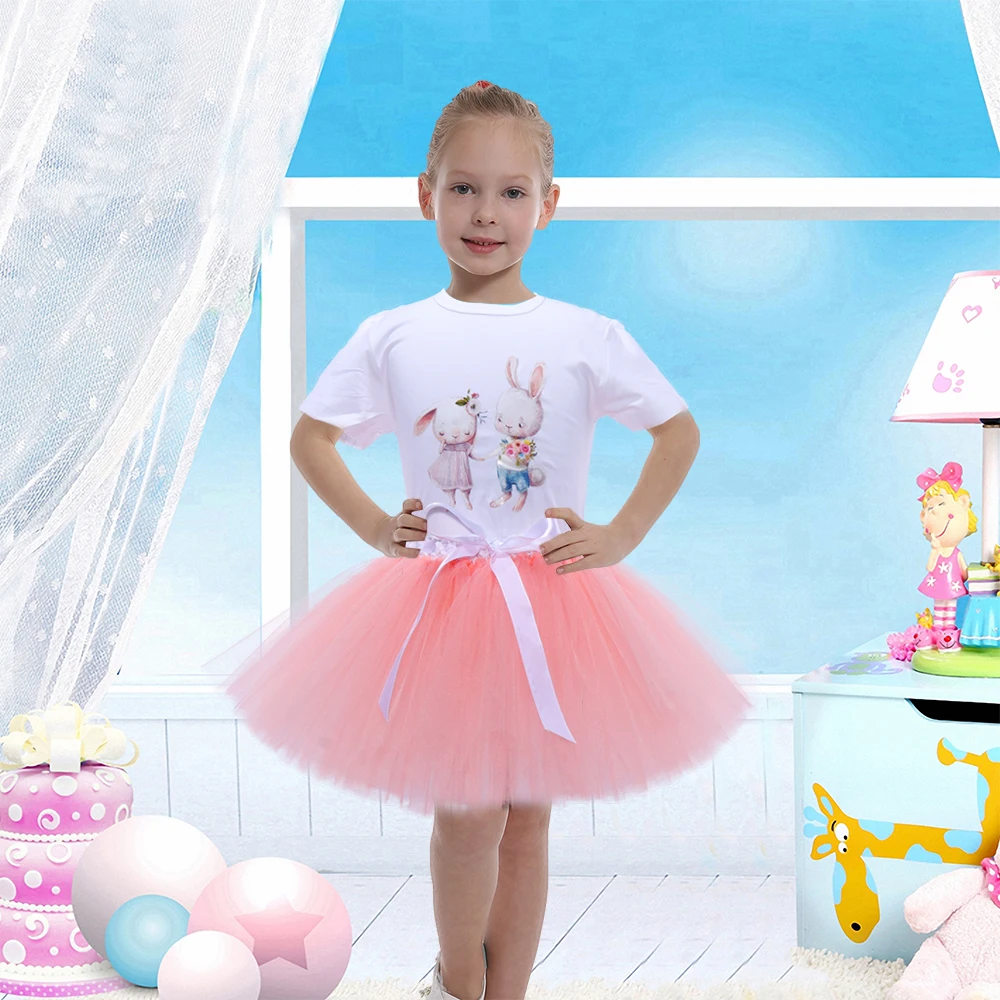 

Candy Color 2021 Summer Children Clothes Set for Girl Skirt And Top Set Mom and Me Summer Skirt Baby Girls Tulle Tutu Skirts