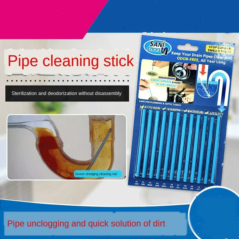 12 шт. в наборе чистящие принадлежности трубный стержень дезодорант очистка