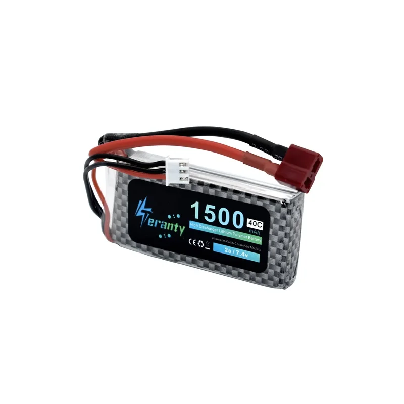 Max 40C 7 4 v 1500mAh LiPo батарея T/XT60/JST вилка для RC автомобиля/самолета/вертолета