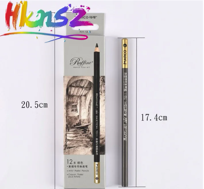 

12 шт. Марко карандаши коричневый Caryon Pastel Pour Artiste as Prismacolor Premier Soft Core цветной карандаш Sienna