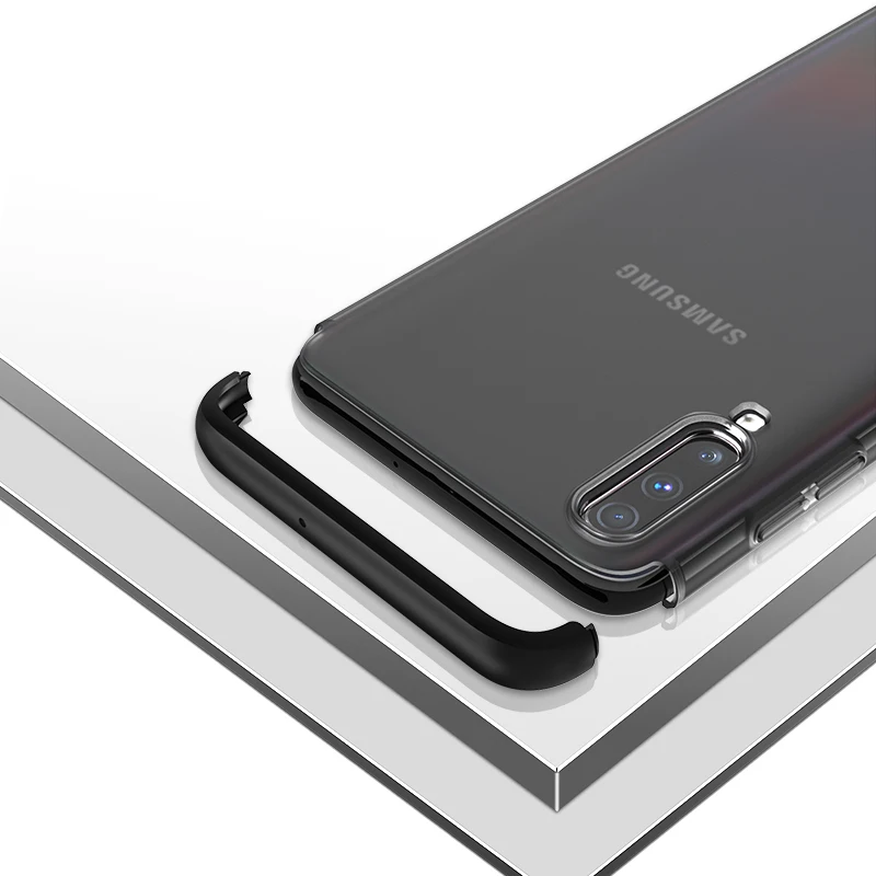 Полупрозрачный чехол для samsung Galaxy A51 A71 A70 A80 телефона противоударный Матовый