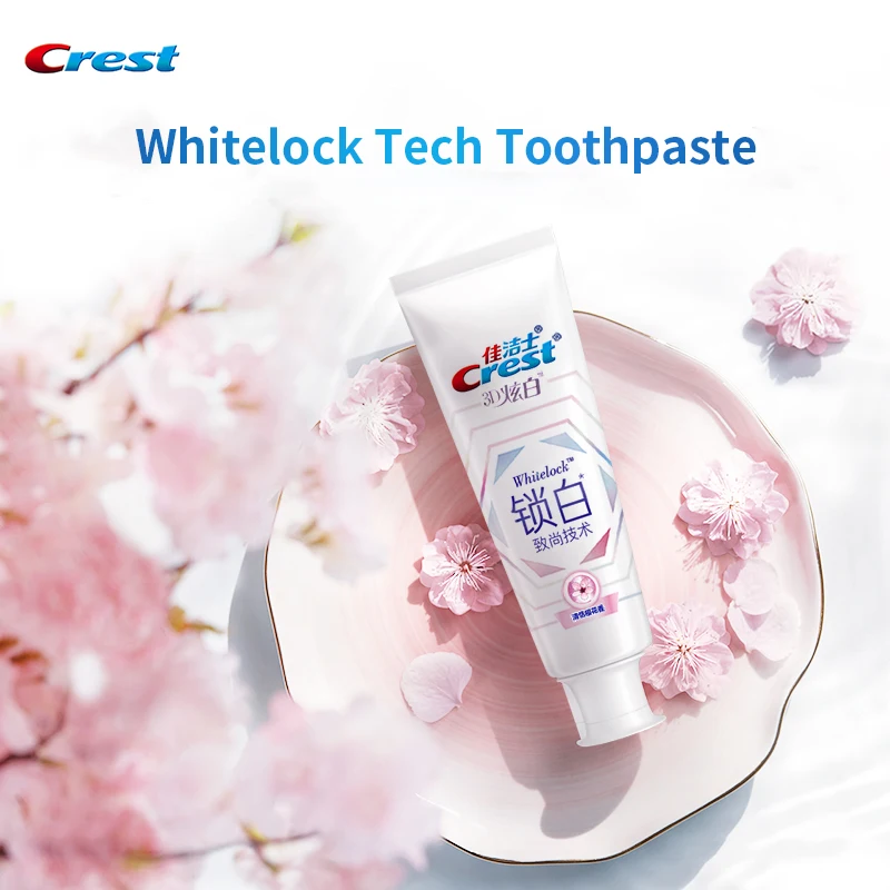 Зубная паста Crest 3D Whitelock портативная отбеливающая для зубов с ароматом цветущей
