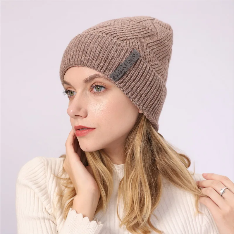 NUZADA брендовые зимние вязанные шапочки Skullies шапки s мужские женские шерстяные