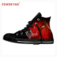 mens canvas casual shoes opeth heavy metal rock band rock music summer mens custom customize pattern color lightweight shoes