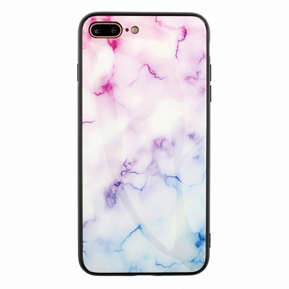 Чехол из закаленного стекла для iPhone 6 7 8 Plus высококачественный прозрачный мягкий