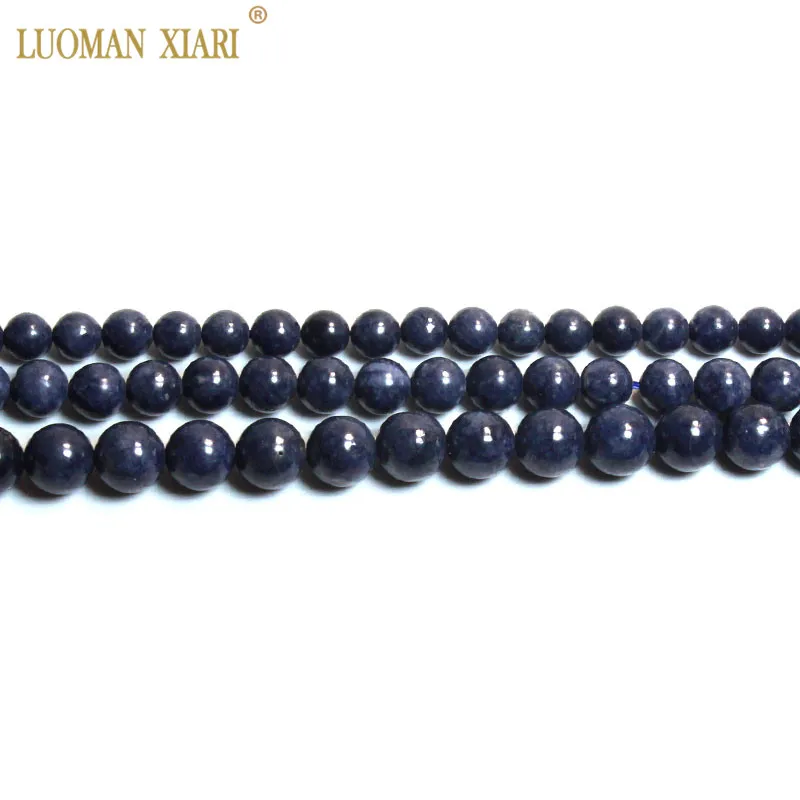 Высококачественные AAA 100% натуральный сапфир круглый Редкие с синим натуральным