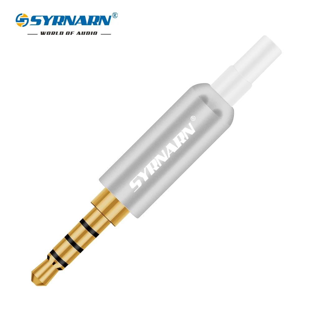 3 шт. алюминиевый штекер для наушников 5 с хвостом штекерные зажимы мм 4-полюсный