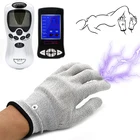 Секс игры поражения электрическим током пульсовый массаж перчатки палец сенсорный онемения средство стимулировать в перчаток Сделано из медицинского силикона Секс-игрушки экзотический сексуальный машина