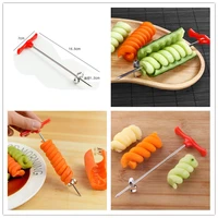 dhl 100pcs manual roller spiral slicer radish potato tools vegetable spiral cutter kitchen accessories fruit carving tool